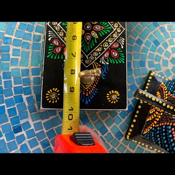 Antique Bronze Hooks Boho Gypsy Wall Plaque Hanger - Picture 8 of 9